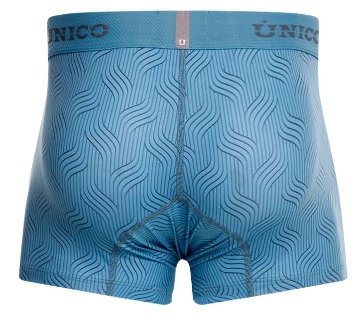 Unico 26020100111 Lenoso Mens Keep it Sleek Trunks Blue Plus Sizes