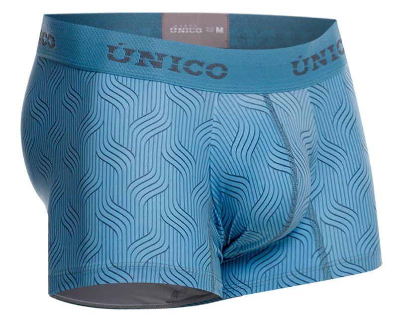 Unico 26020100111 Lenoso Mens Keep it Sleek Trunks Blue Plus Sizes