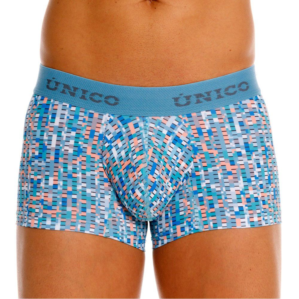 Unico 26020100112 Lignina Mens Everyday Underwear Trunks Blue Plus Sizes