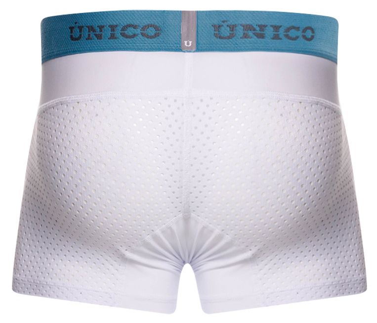 Unico 26020100122 Mens Stay Cool & Fresh Sedoso Trunks White Plus Sizes