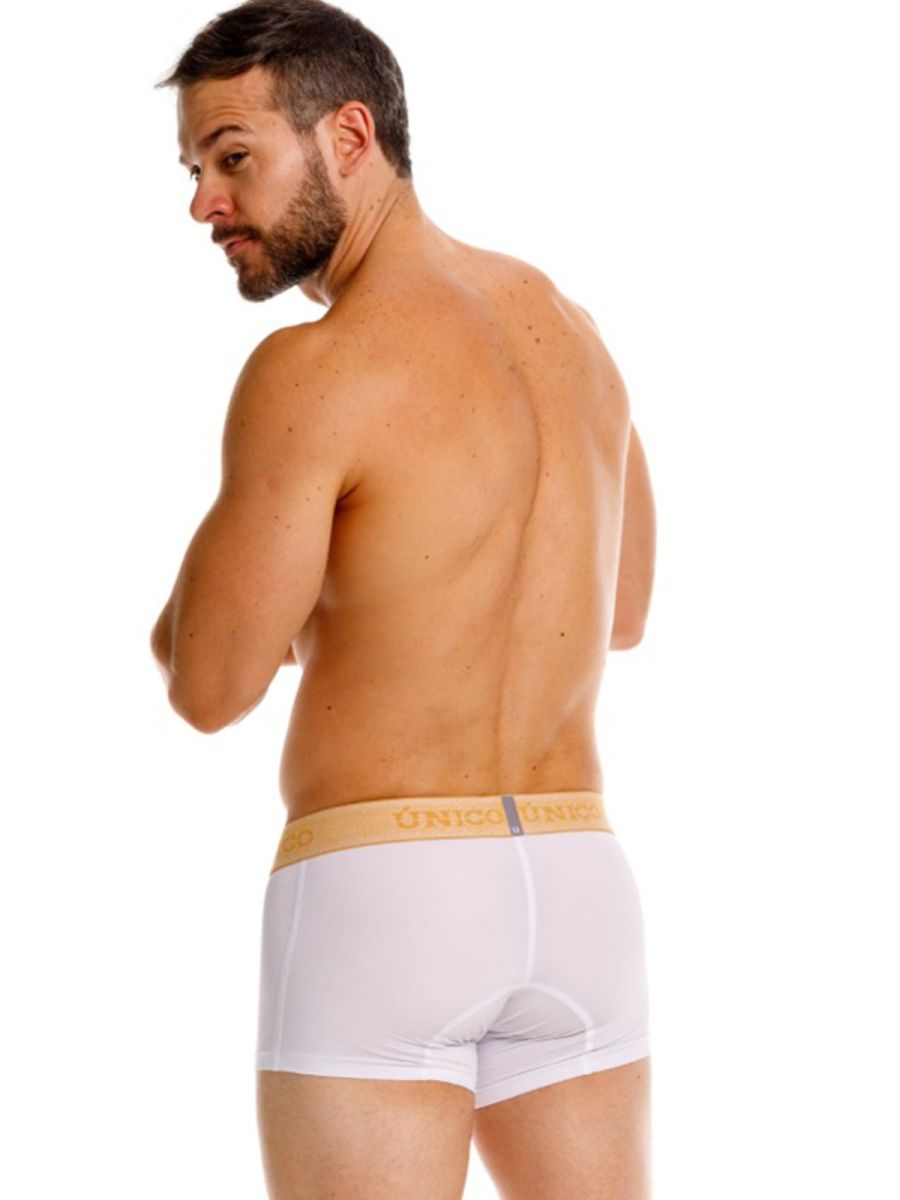 Unico 26040100125 Amber Trunks - Premium Athletic Fit White Plus Sizes