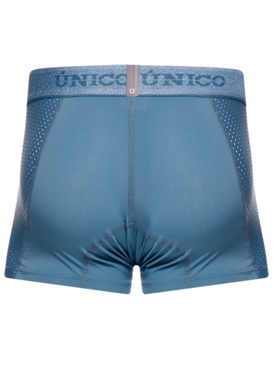 Unico 26040100127 Classic Trunks - Premium Athletic Comfort Blue Plus Sizes