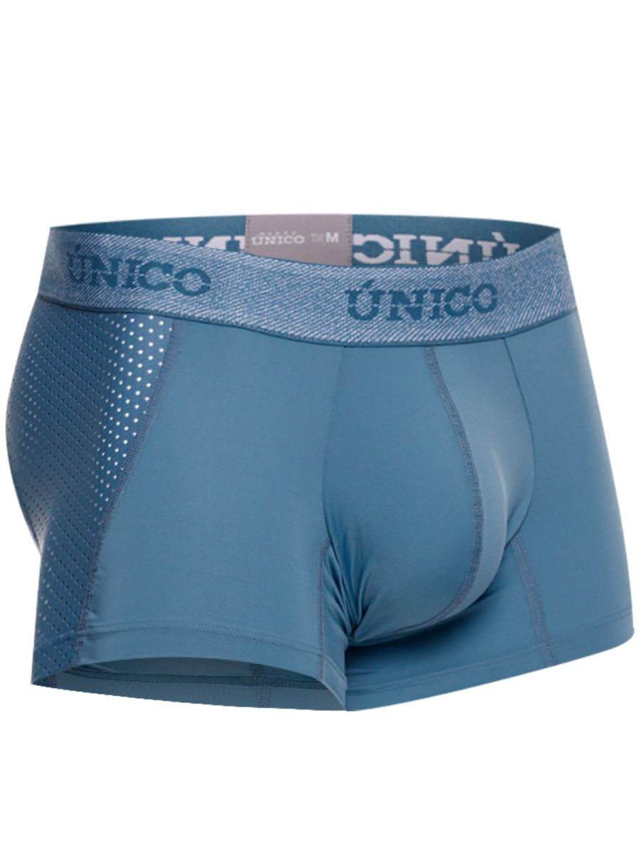Unico 26040100127 Classic Trunks - Premium Athletic Comfort Blue Plus Sizes