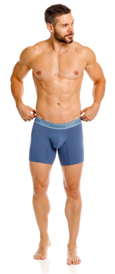 Unico 26040100217 Classic Boxer Briefs - Premium Comfort and Style Teal Plus Sizes