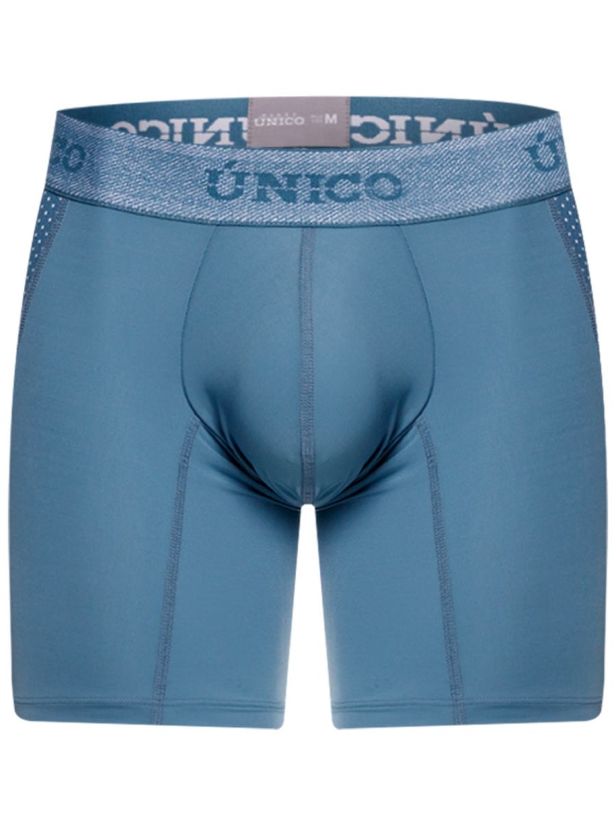 Unico 26040100227 Classic Boxer Briefs - Premium Comfort and Fit Blue Plus Sizes