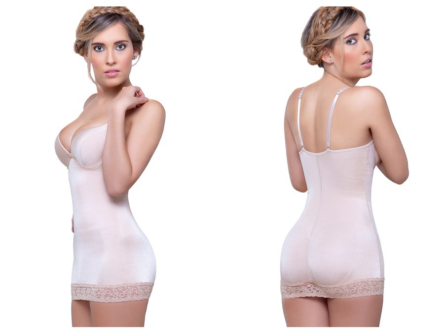 Vedette 917 Abella Shaping Skirt Bodysuit w/ Bra Color.