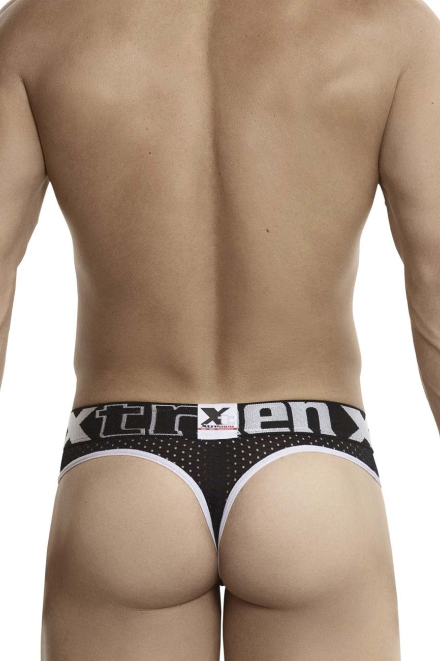 Xtremen 91036-3 3PK Thongs Black-White-Gray