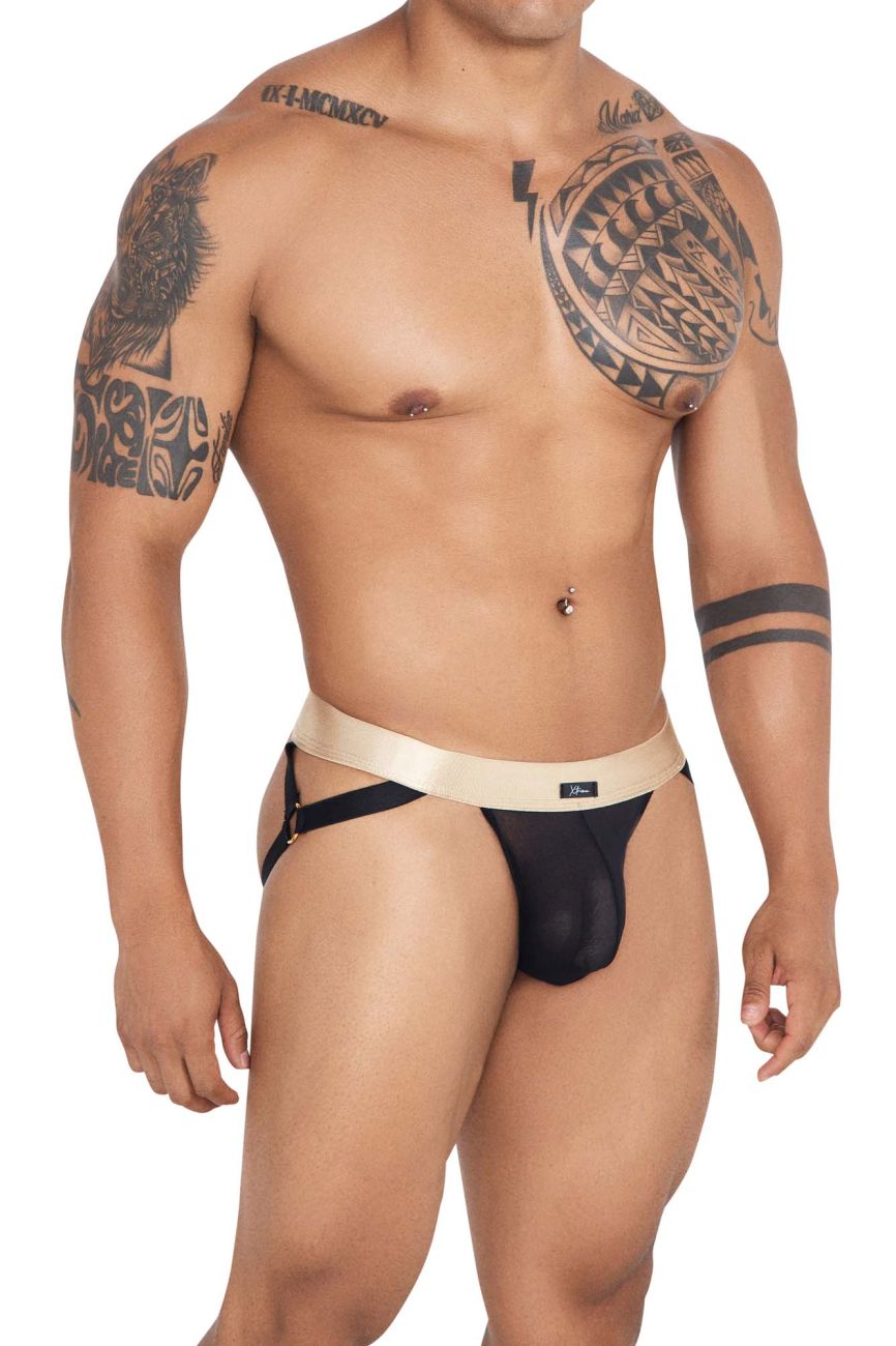 Xtremen 91134 Stylish Mesh Jockstrap Black