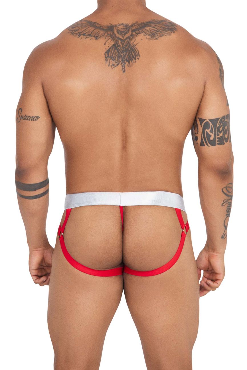 Xtremen 91134 Stylish Mesh Jockstrap Red