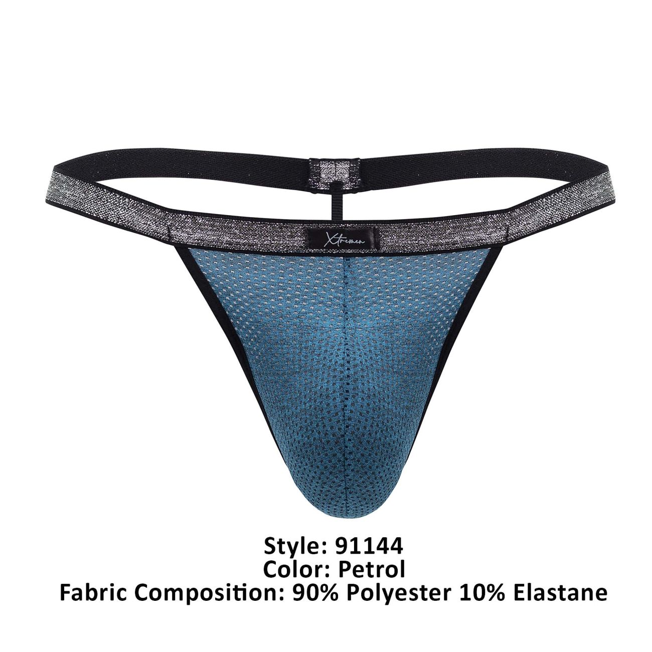 Xtremen 91144 Mesh G-String Petrol