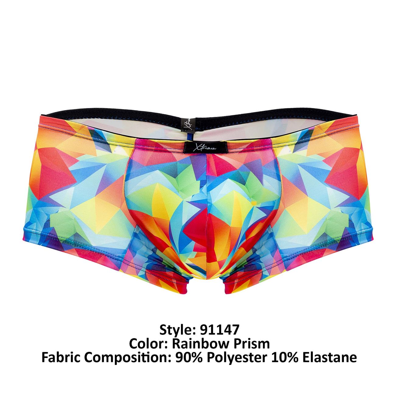 Xtremen 91147 Printed Microfiber Trunks Rainbow Prism