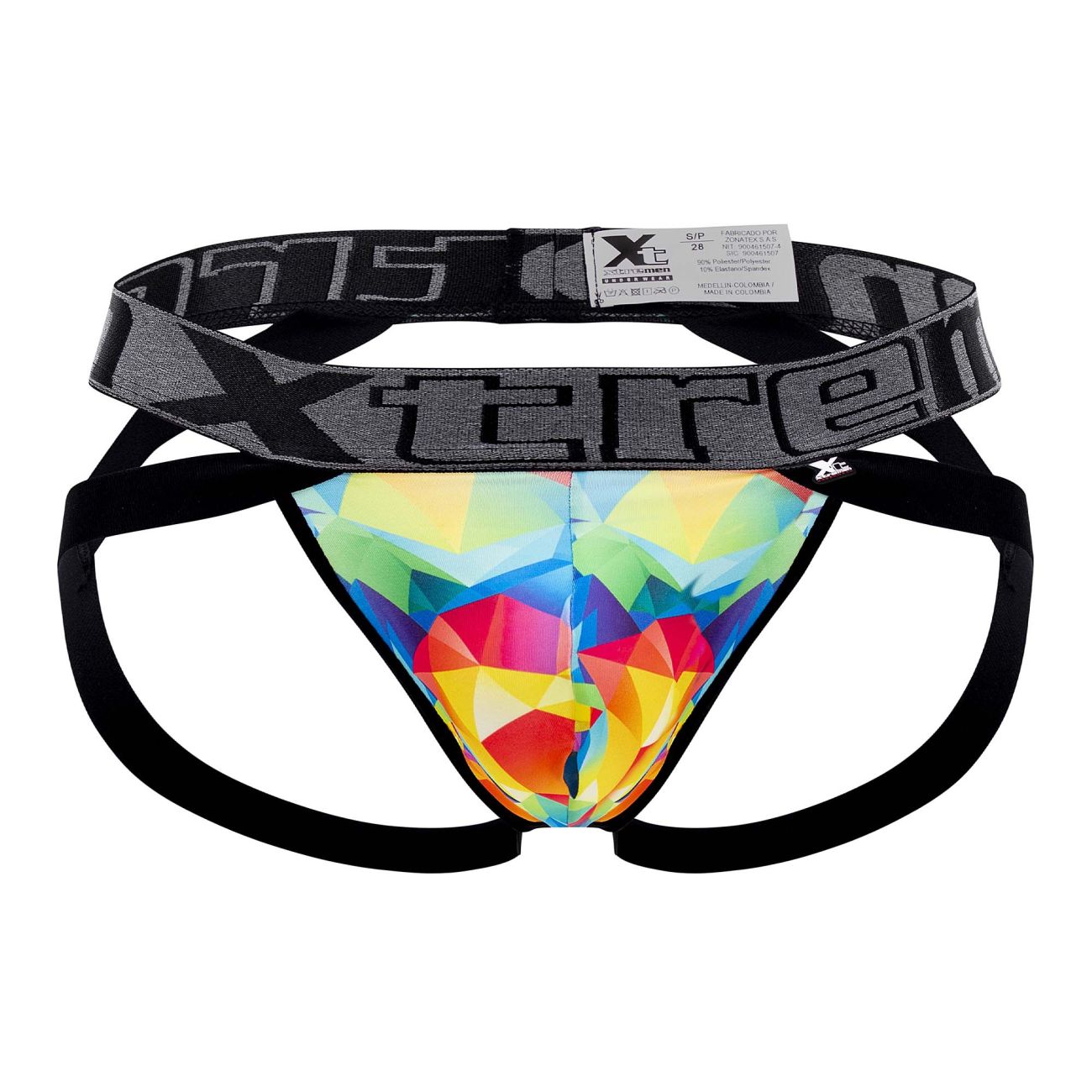 Xtremen 91148 Printed Microfiber Jockstrap Rainbow Prism