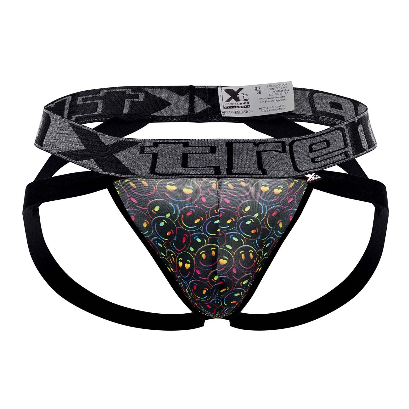 Xtremen 91148 Printed Microfiber Jockstrap Smiley Face