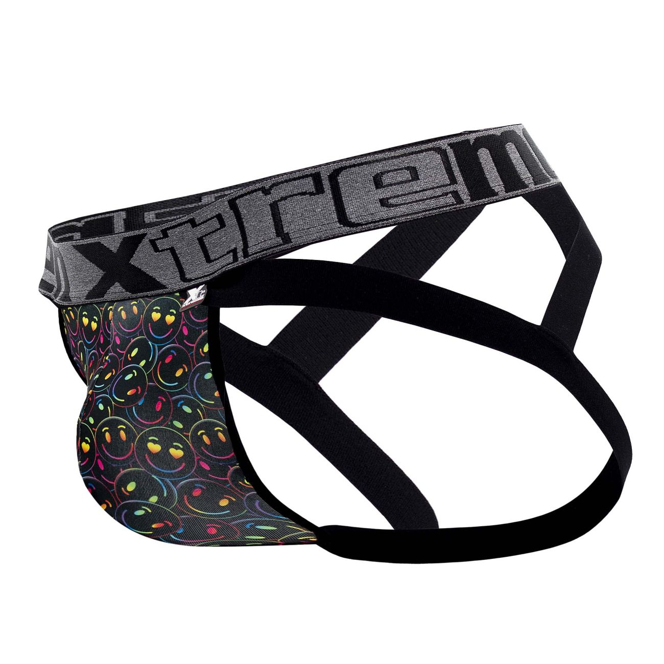 Xtremen 91148 Printed Microfiber Jockstrap Smiley Face