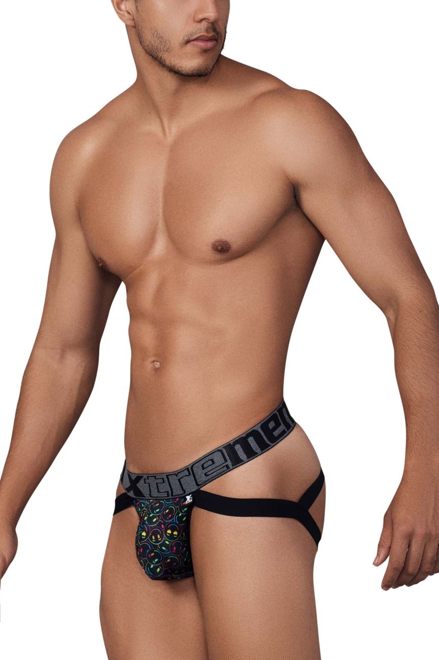 Xtremen 91148 Printed Microfiber Jockstrap Smiley Face