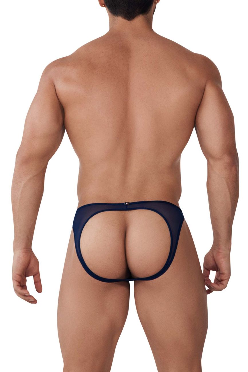 Xtremen 91153 Tulle mesh Jockstrap Navy