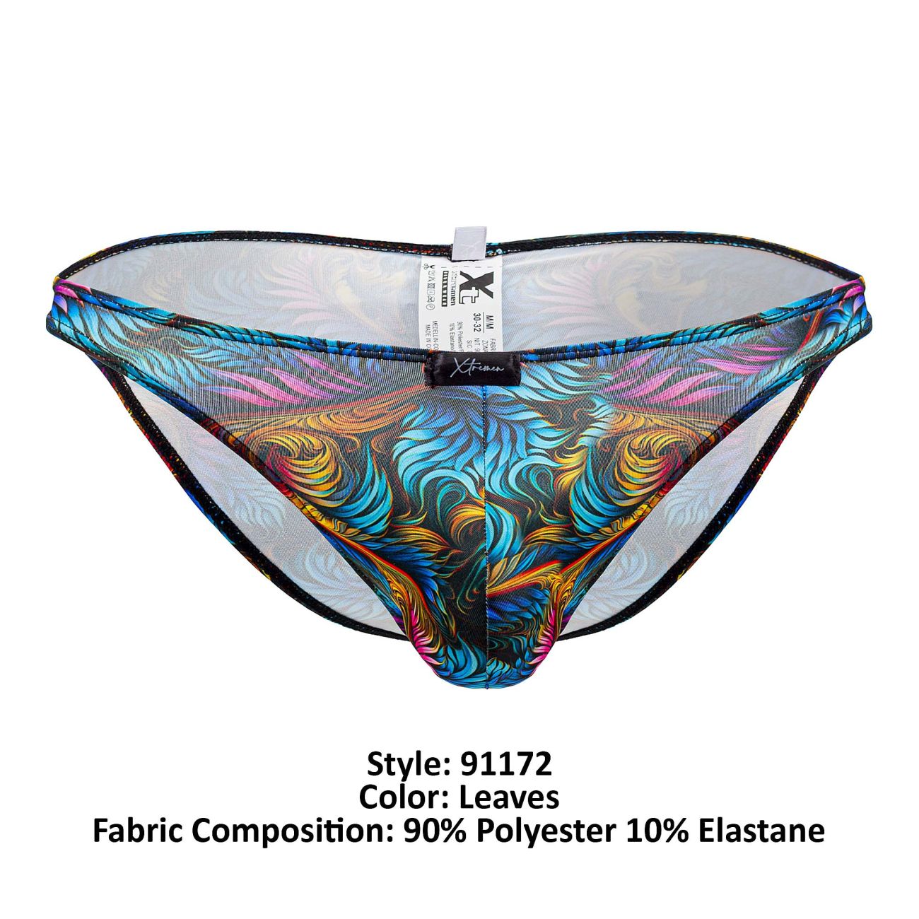 JCSTK - Xtremen 91172 Printed Bikini Leaves