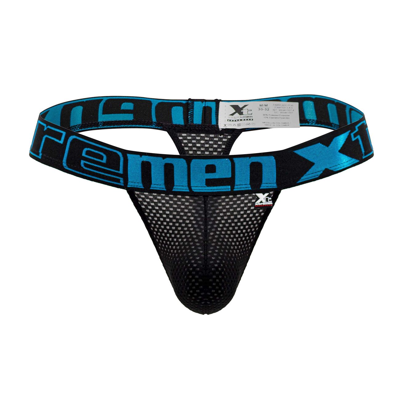 Xtremen 91184 Mesh Thongs Black