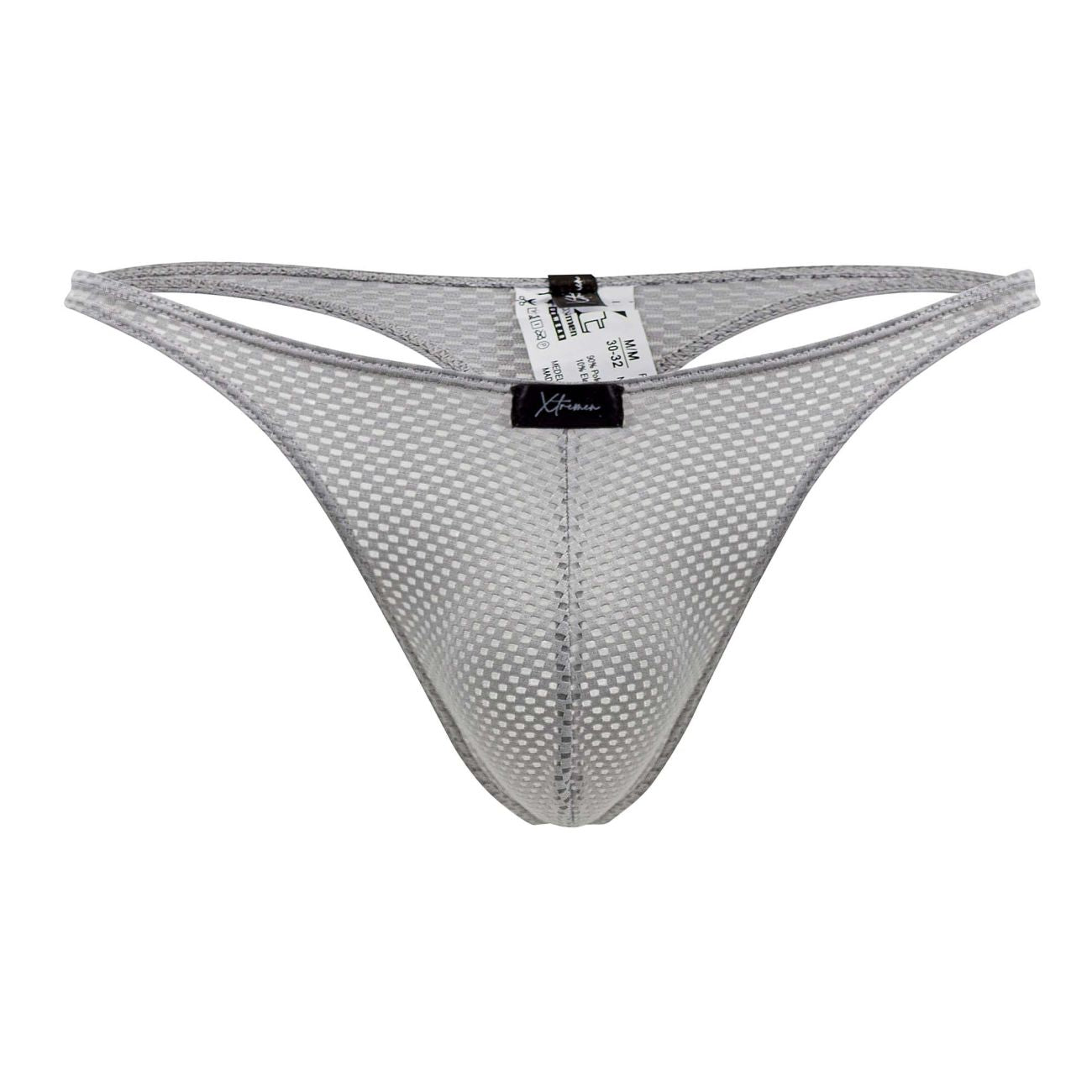 Xtremen 91185 Mesh Thongs Gray