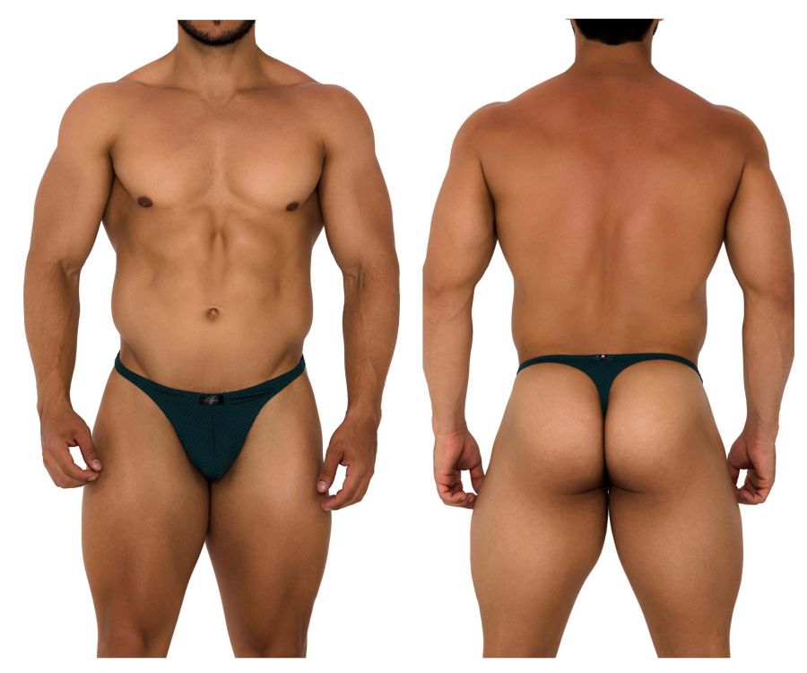 Xtremen 91185 Mesh Thongs Green