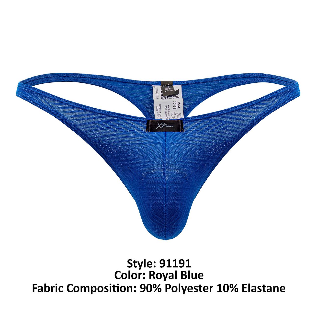 Xtremen 91191 Jacquard Thongs Royal Blue