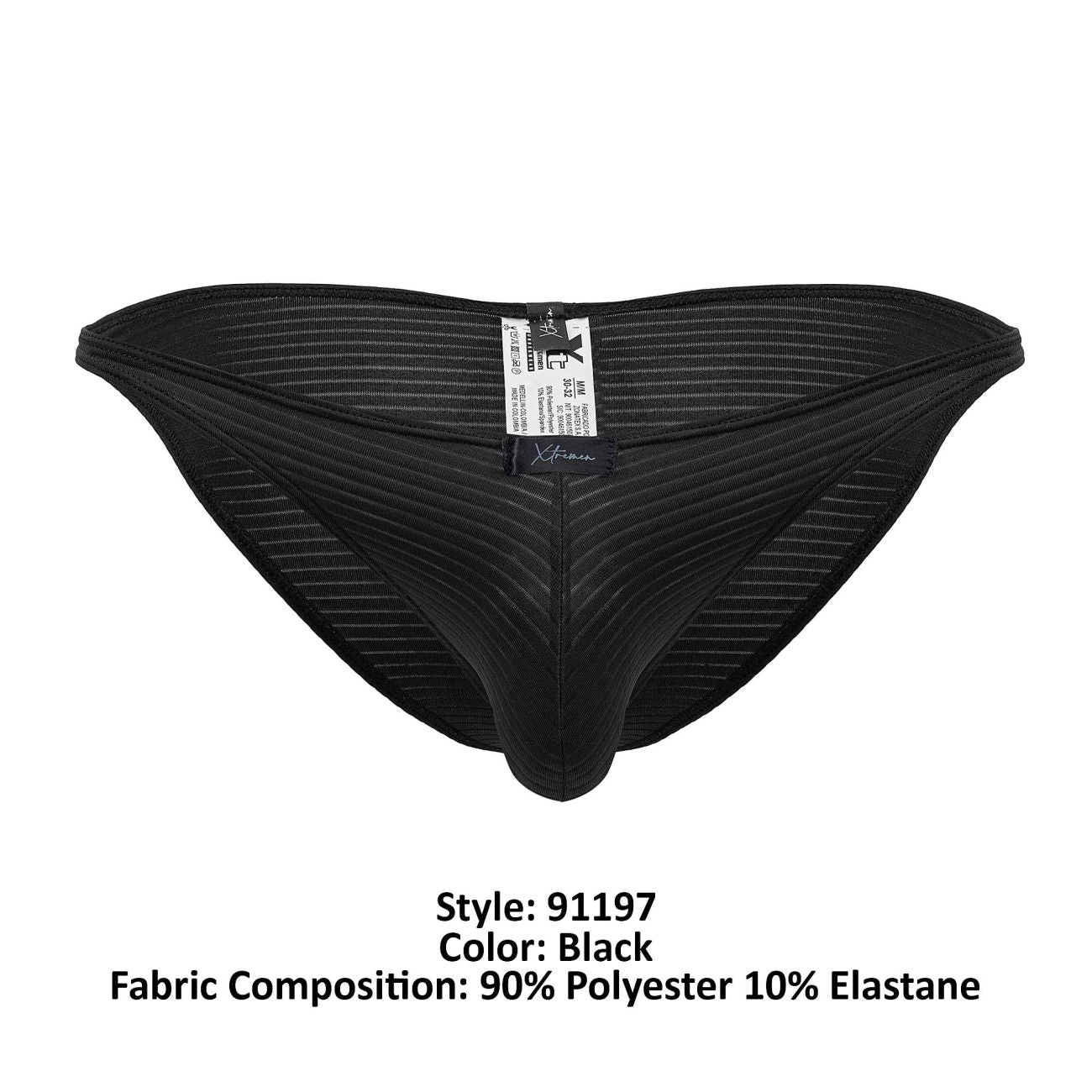 Xtremen 91197 Jacquard Bikini Black