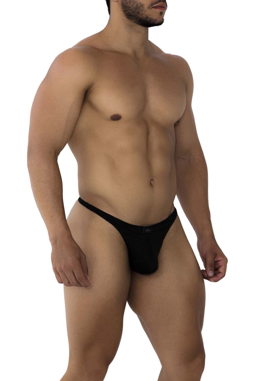 Xtremen 91198 Jacquard Thongs Dark Black