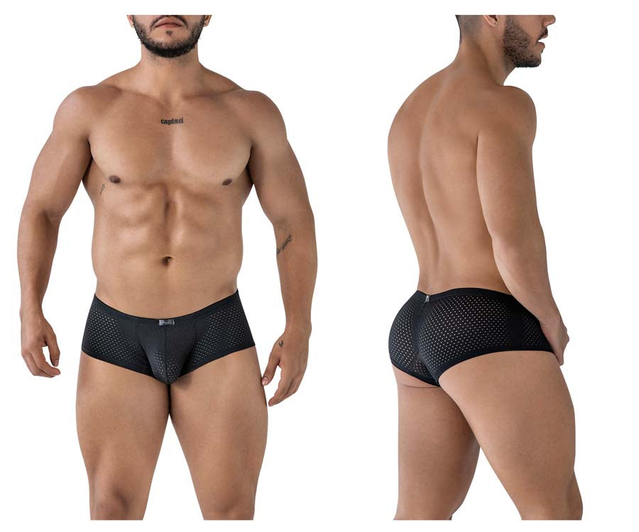 Xtremen 91216B Mens Silky Microfiber Underwear Trunks Black