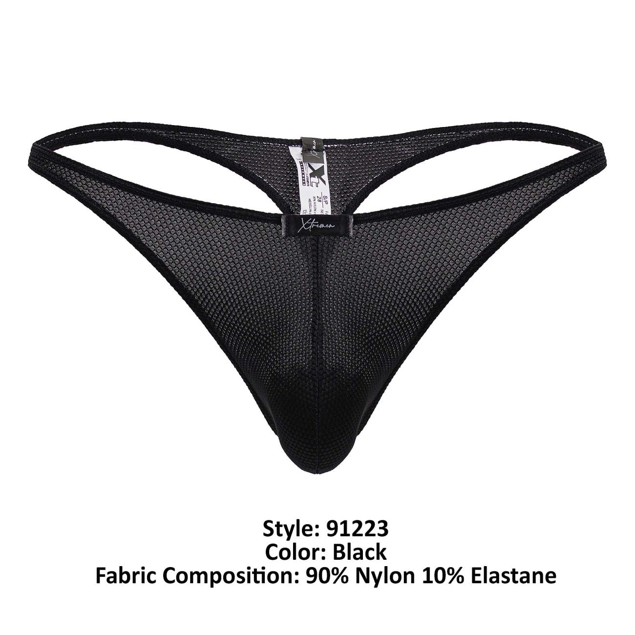 Xtremen 91223 Male Microfiber Modern & Sexy Thong Black