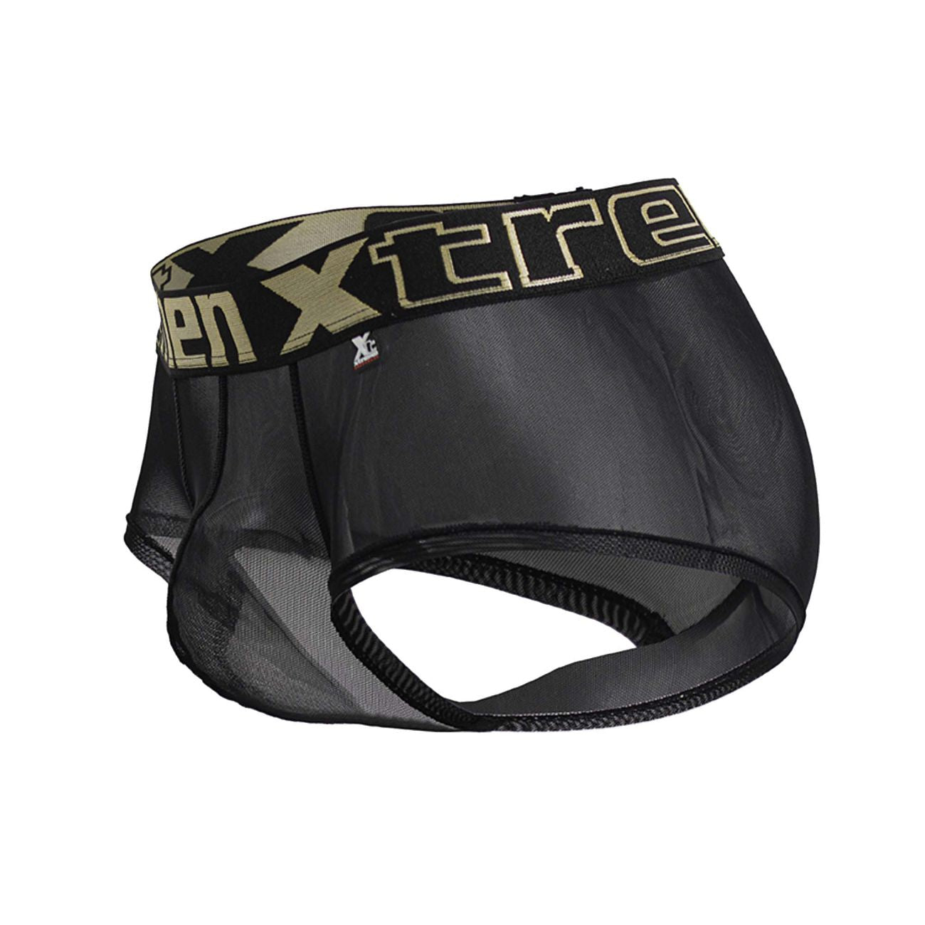 Xtremen 91237 Mens Sheer Microfiber Trunks Black