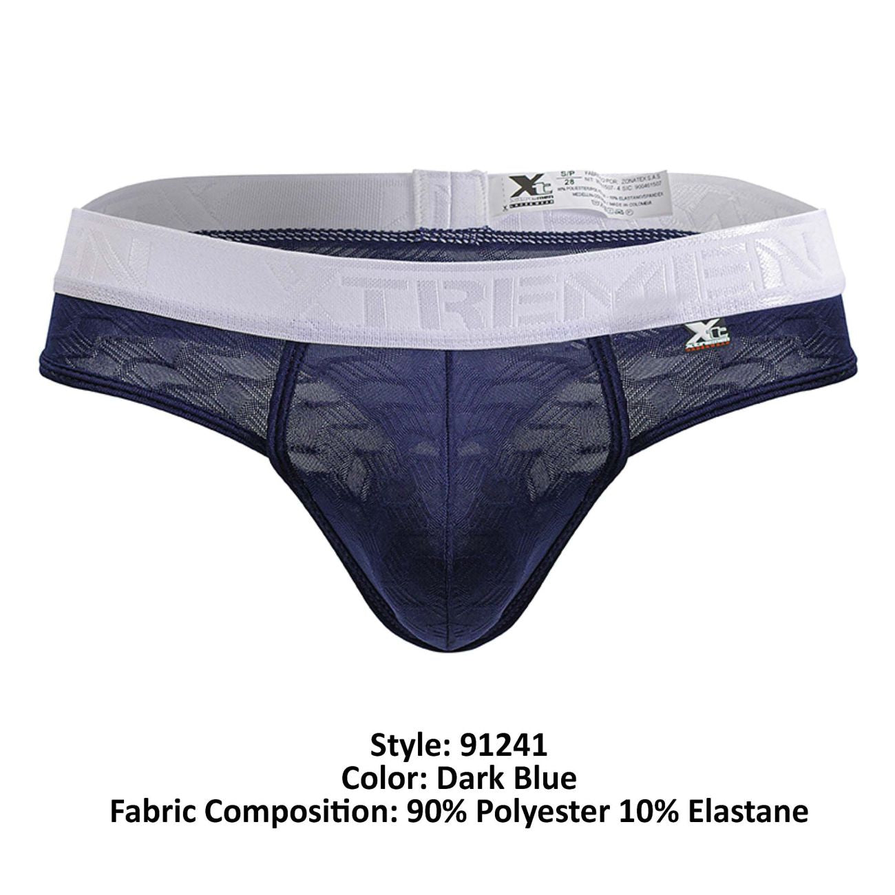 Xtremen 91241 Male Soft & Comfortable Microfiber Thongs Dark Blue