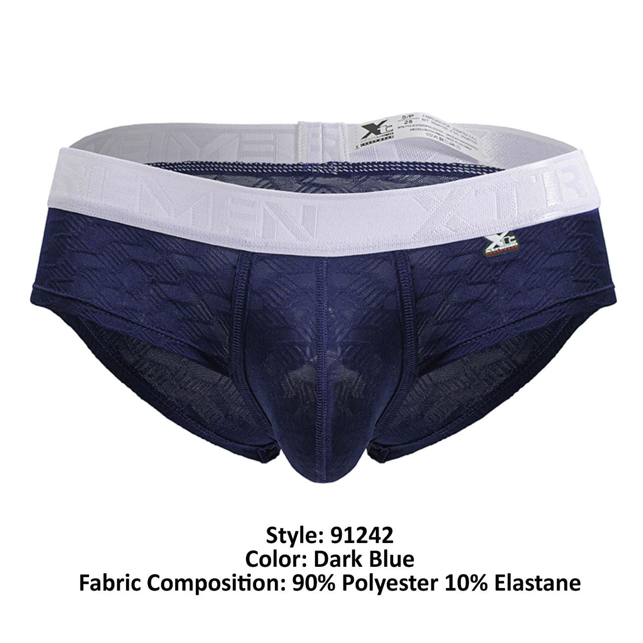 Xtremen 91242 Mens Soft & Comfortable Microfiber Briefs Dark Blue