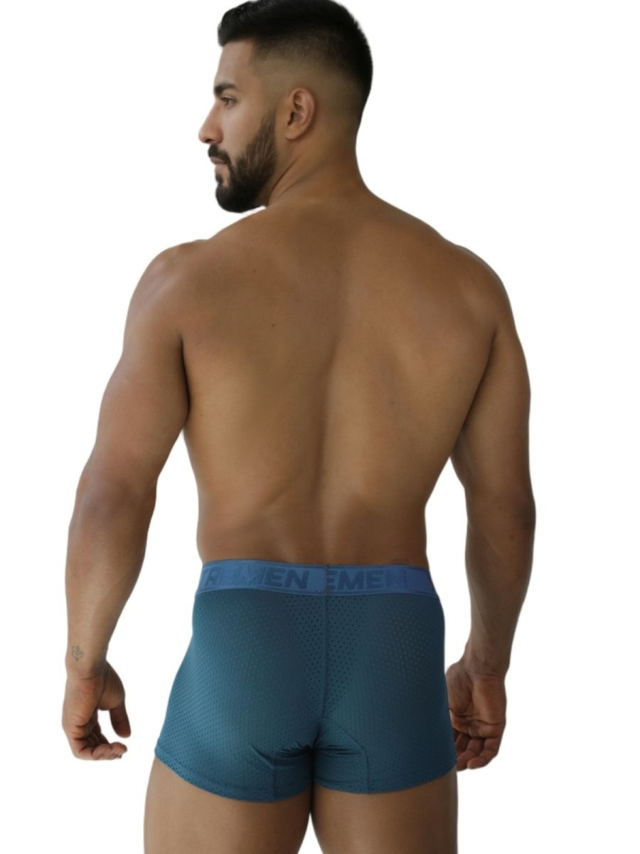 Xtremen 91251 Xtremen Mens Micro-Perforated High Performance Boxer Briefs Petrol
