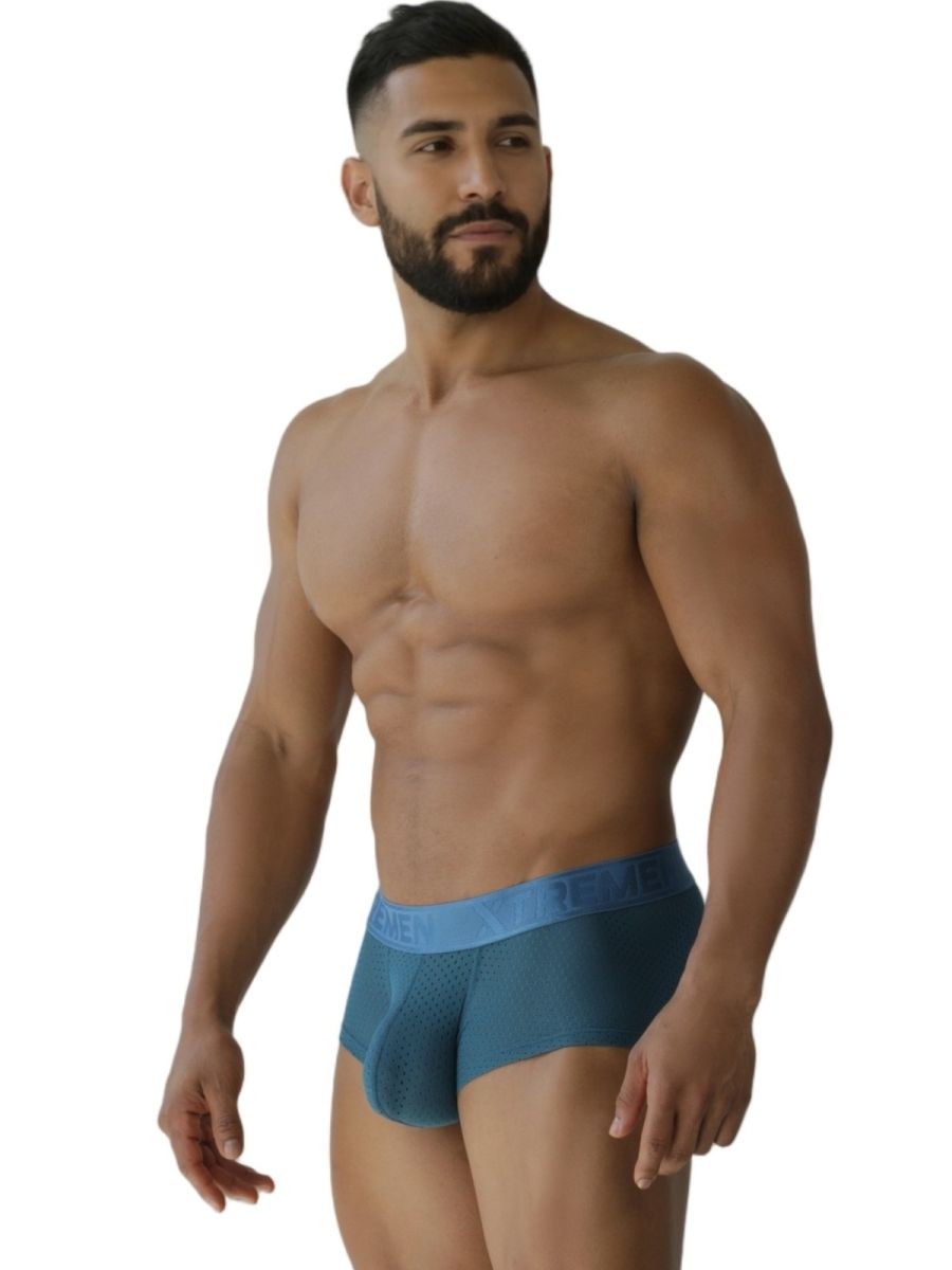 Xtremen 91252 XTREMEN Mens Signature Breathable Modern Trunks Petrol