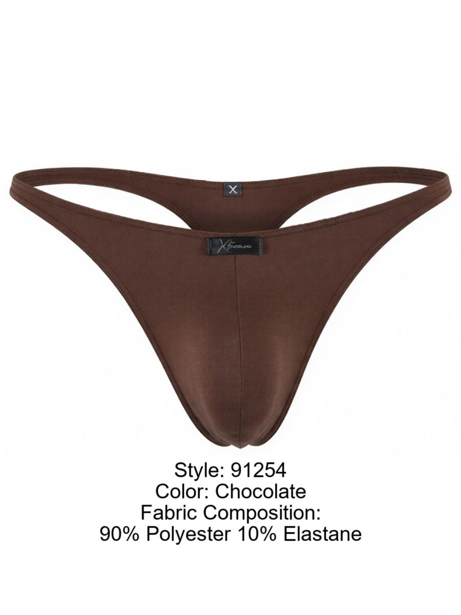 Xtremen 91254 Mens Soft & Comfortable Microfiber Thongs Chocolate