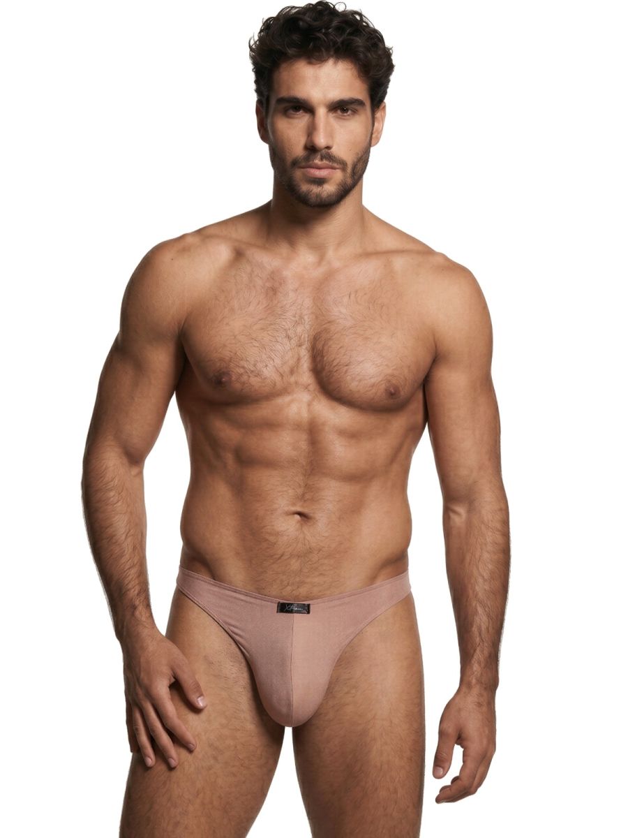 Xtremen 91255 Male Soft and Comfortable Microfiber Bikini Brief Khaki