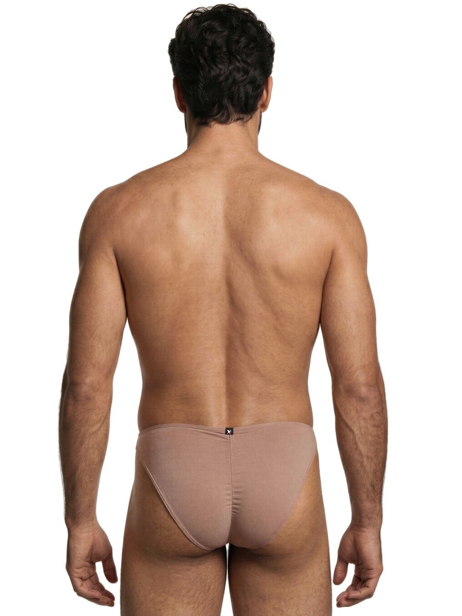 Xtremen 91255 Male Soft and Comfortable Microfiber Bikini Brief Khaki