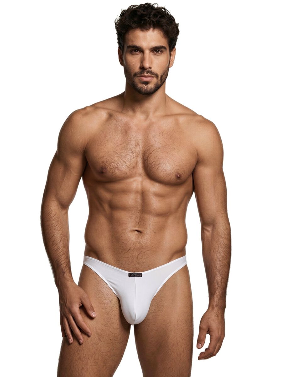 Xtremen 91255 Male Soft and Comfortable Microfiber Bikini Brief White