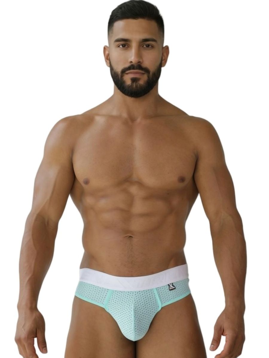 Xtremen 91268 Elite Mens Athletic Micro-Perforated Performance Thongs Seawater