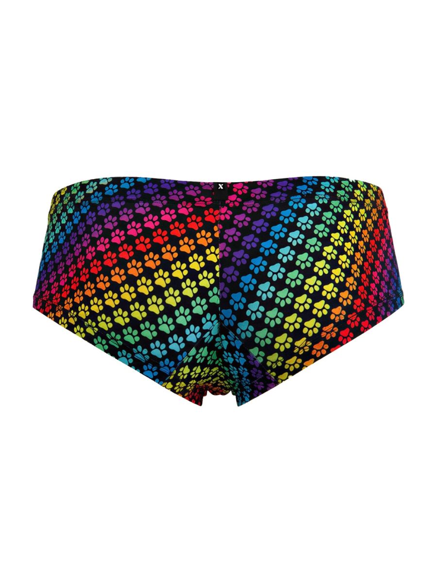 Xtremen 91283 Ultimate Low-Rise Rainbow Printed Briefs Paw Print