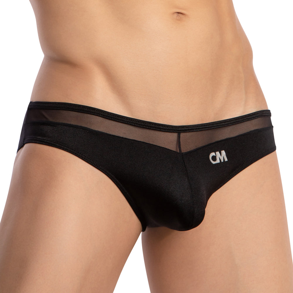 Cover Male CMI067 Sheer See-Through Waistline Teaser Bikini for Men Black