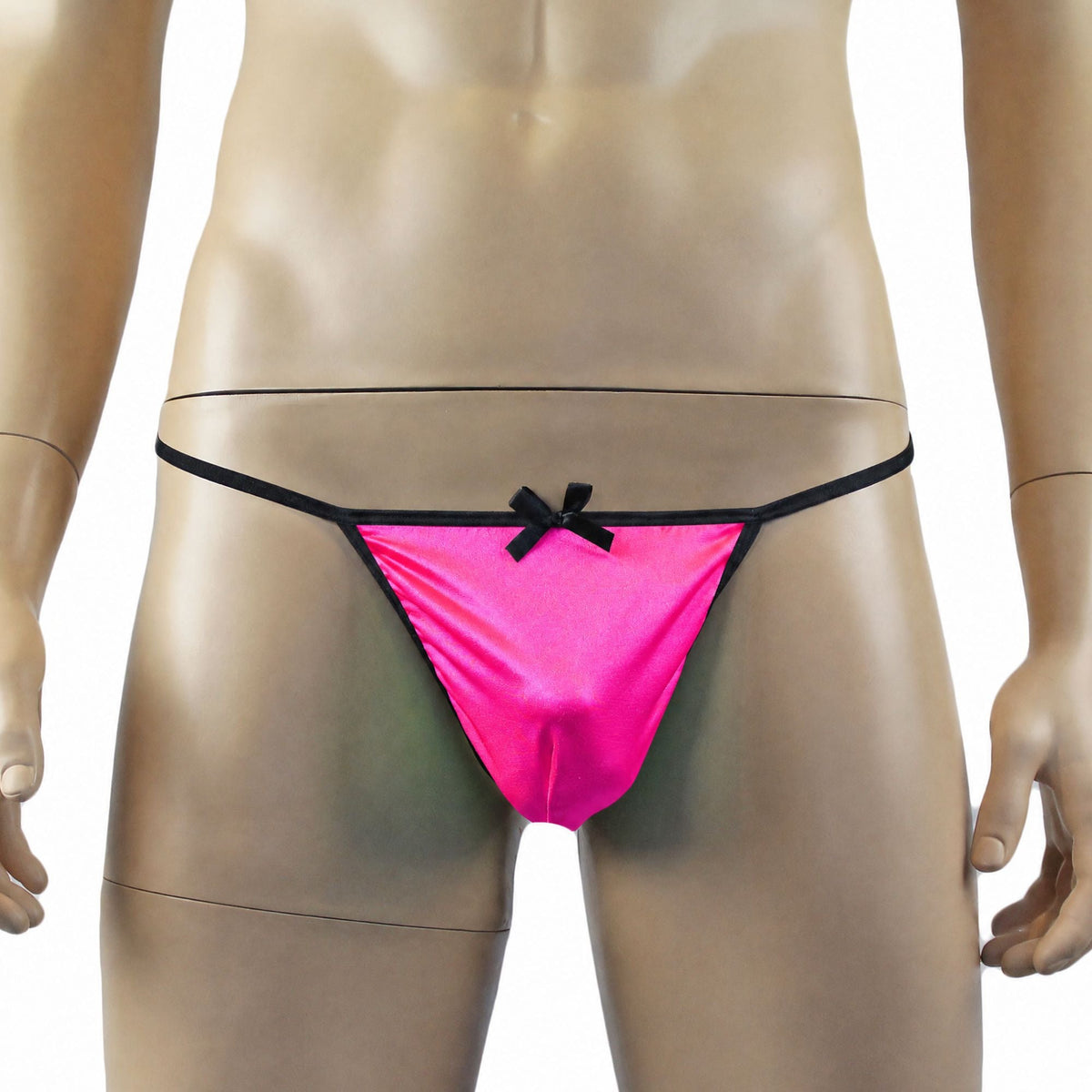 Mens Risque Camisole Mini Dress Chemise & G string Pink & Black