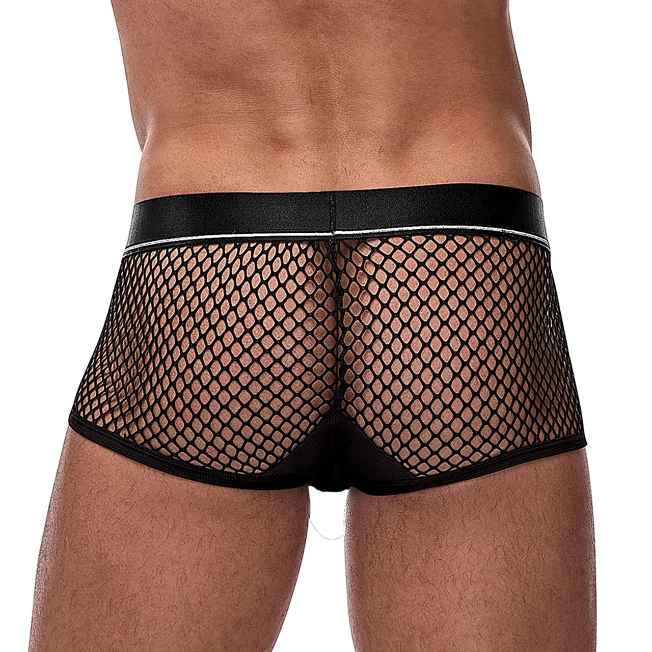 Mens Male Power Ring Boxer Shorts Black