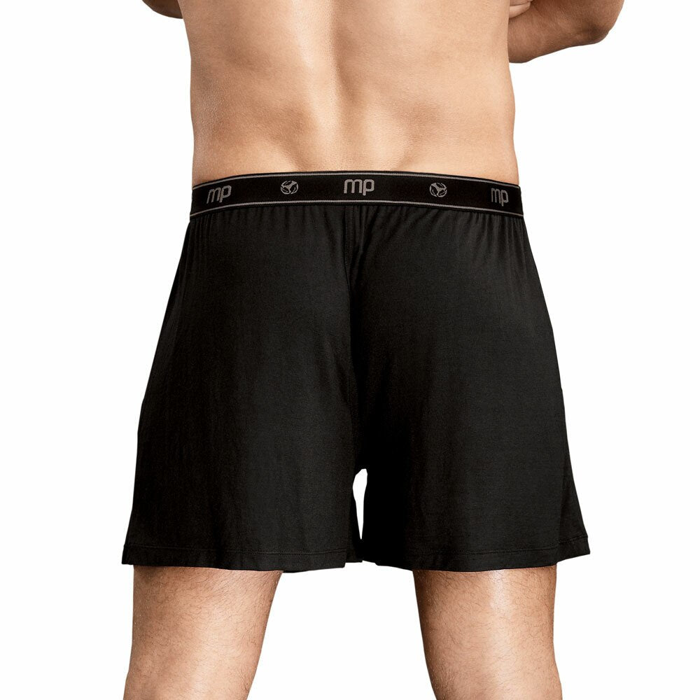 Mens Bamboo Boxer Shorts Black