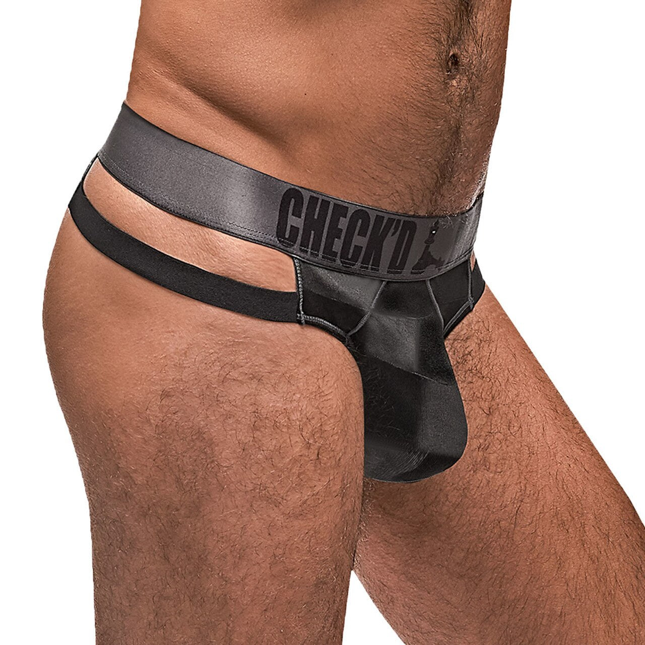 Mens Checked Mate Cutout Thong