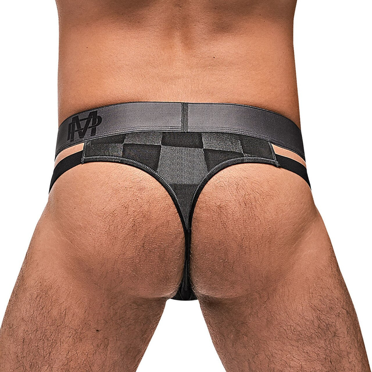 Mens Checked Mate Cutout Thong