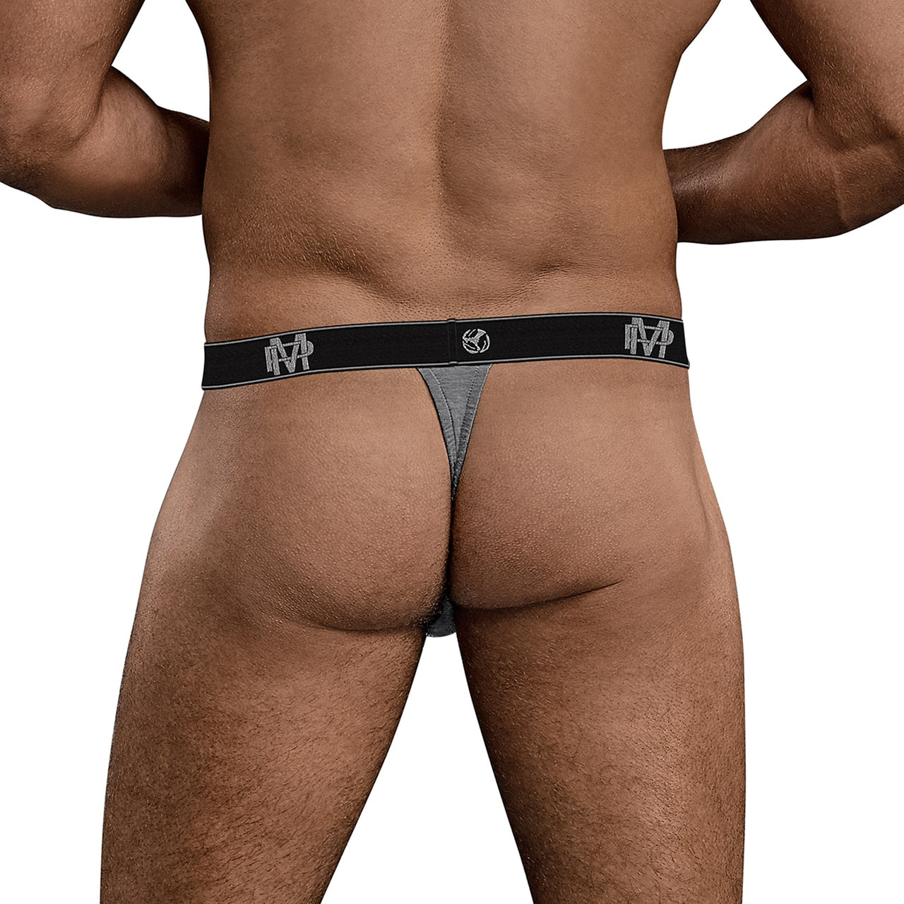 Mens Bamboo Underwear Micro Thong Grey