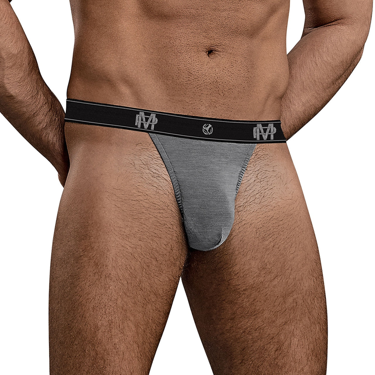 Mens Bamboo Underwear Micro Thong Grey