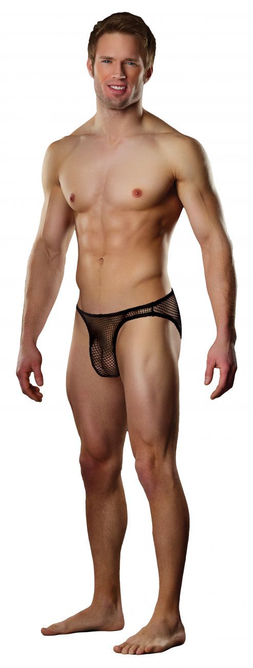 Male Power 49111C Stretch Net Wonder Bikini Black