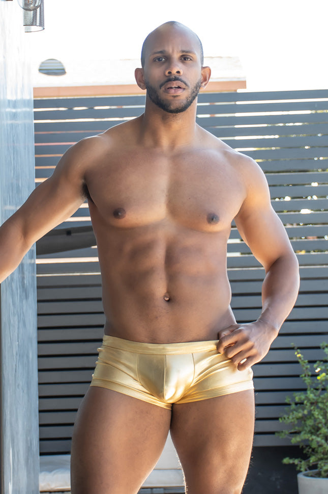 JCSTK - Andrew Christian AC-7995 Unleashed Golden Trunk Boxer Brief Mens Underwear